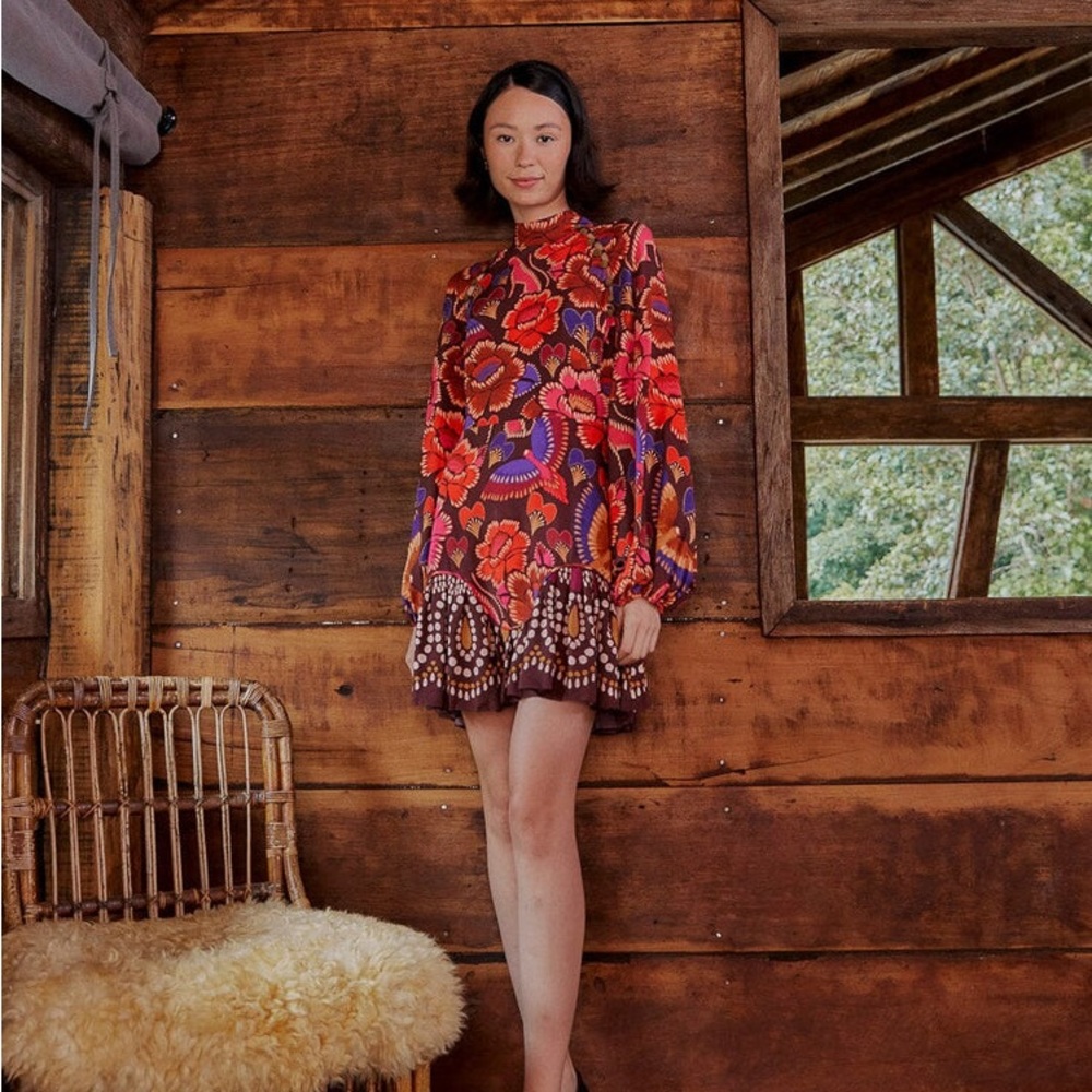 Farm Rio Flora Mini Dress